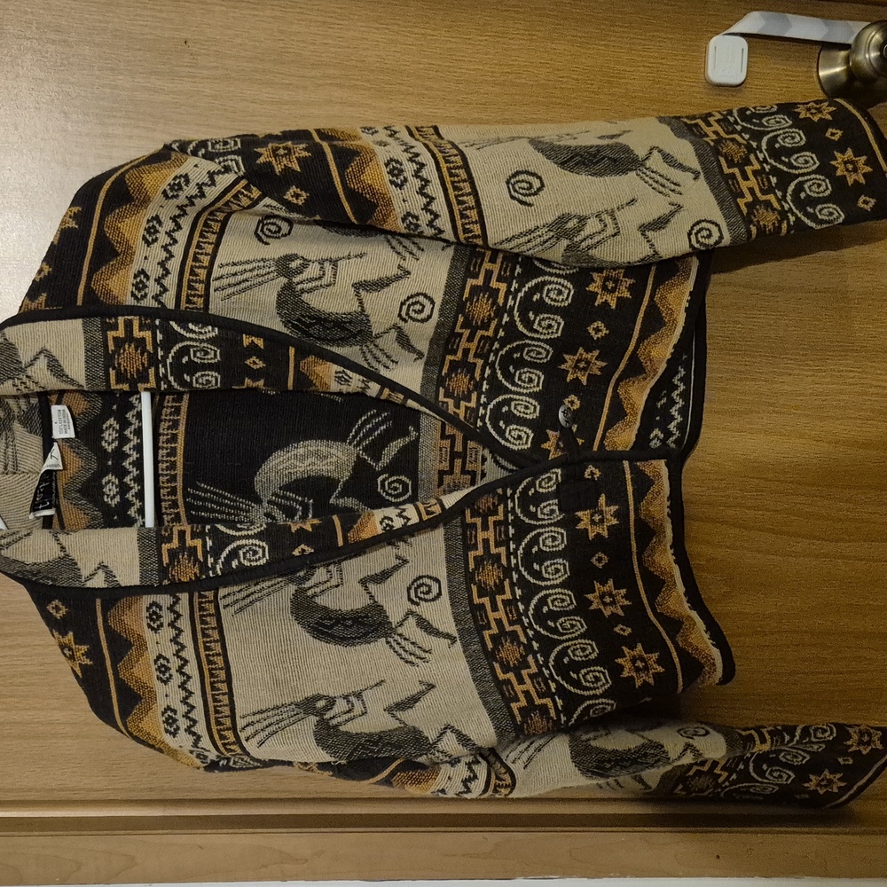 Flashback Tribal Pattern Cardigan